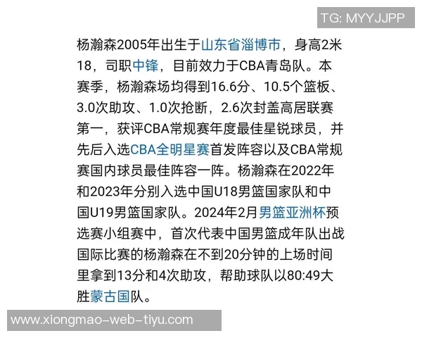 杨瀚森崛起为偶像的背后是强大粉丝群体的支持与期待